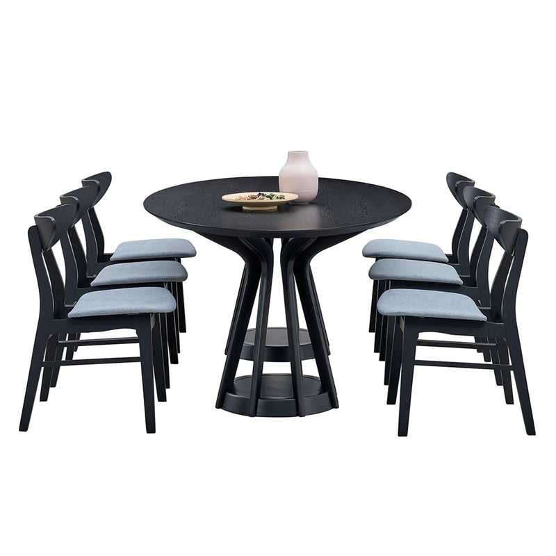 Modern Dining Table Set of 7: 1 Table + 6 Chairs by HouseOfZazla