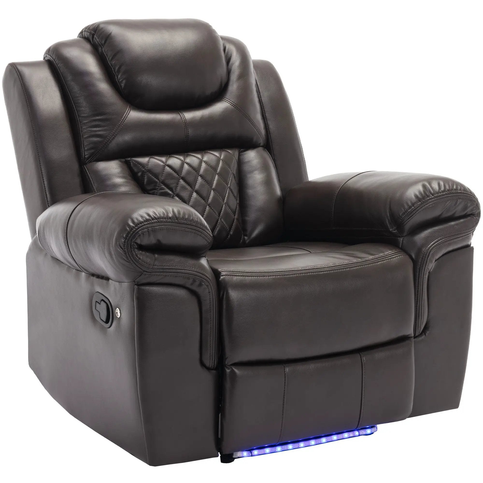 Home Theater Seating Manual Recliner Chair With Led Light Strip For Living Room by Unique Piece Furniture