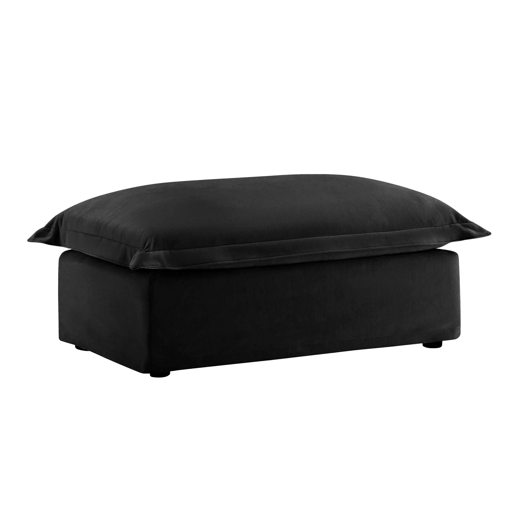 Luxurious Chenille Ottoman by HouseOfZazla