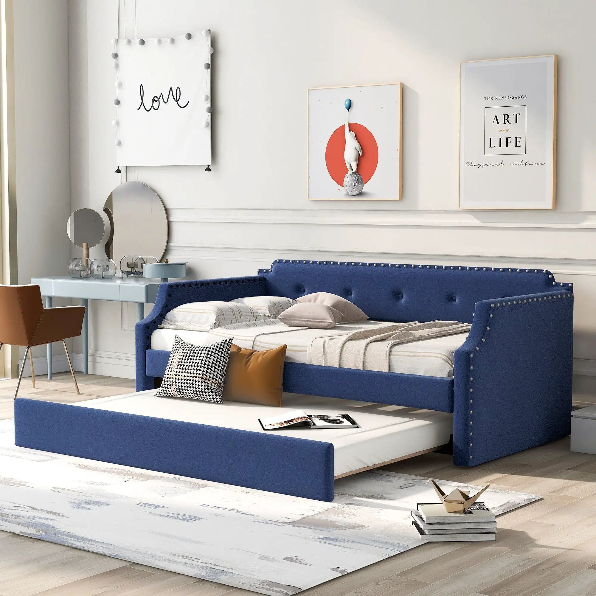 Upholstered Daybed With Trundle by Unique Piece Furniture