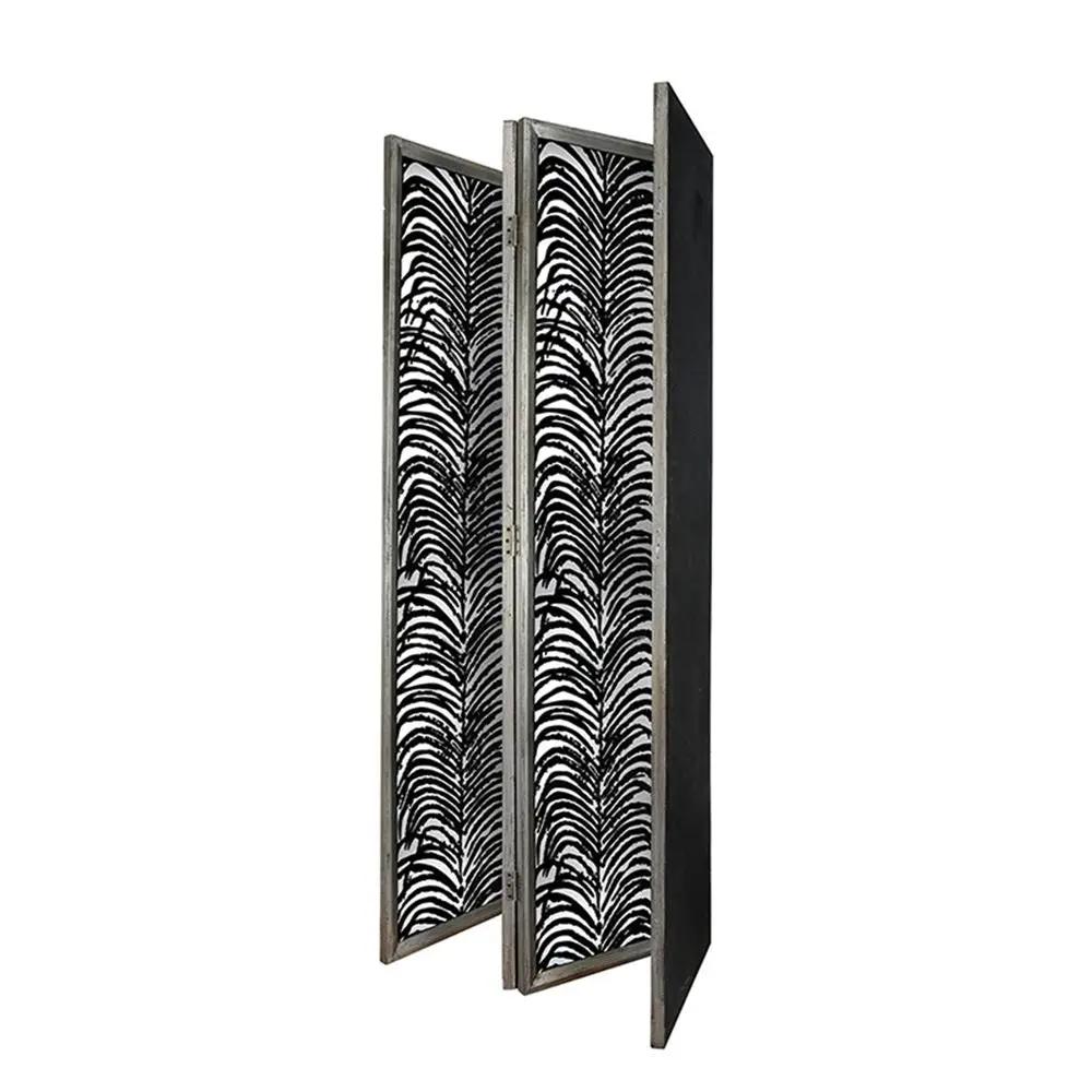 Room Divider, Herero 4 Panel Decorative Screen - Black by Unique Piece Furniture