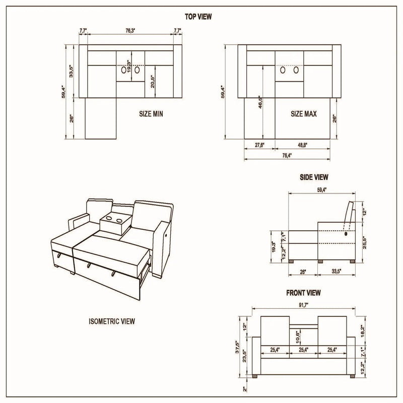 Territory - Pull Out Sofa Bed by HouseOfZazla