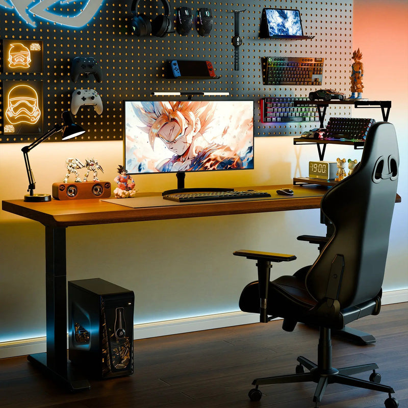 Solid Rubberwood Electric Standing Desk by HouseOfZazla