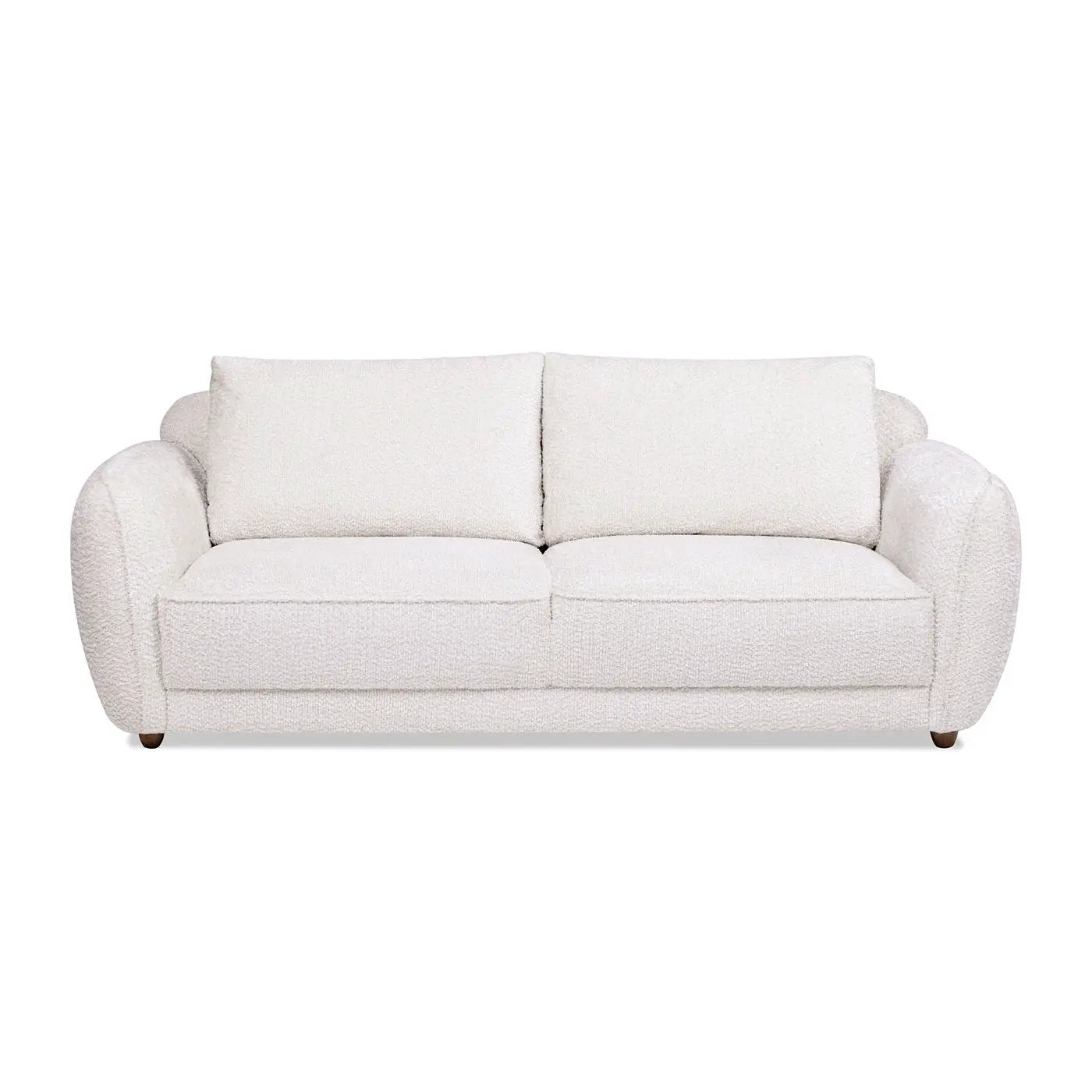 Sharon - Puffy Arm Sofa - Alpaca Off-White by Unique Piece Furniture