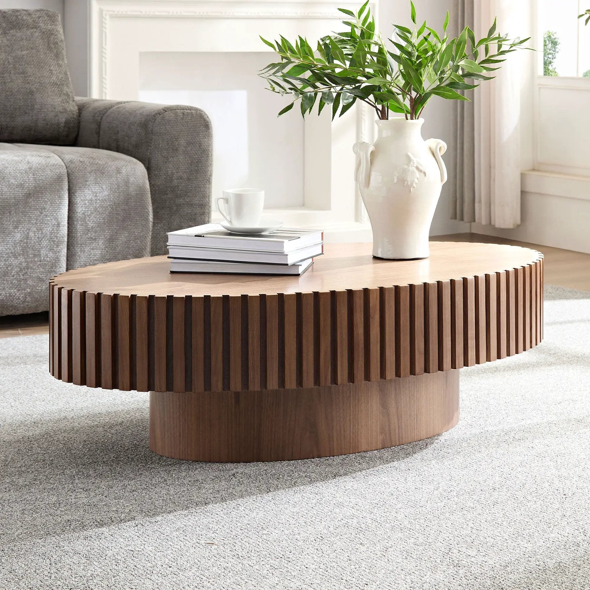 Modern Handcraft Drum Coffee Table by HouseOfZazla