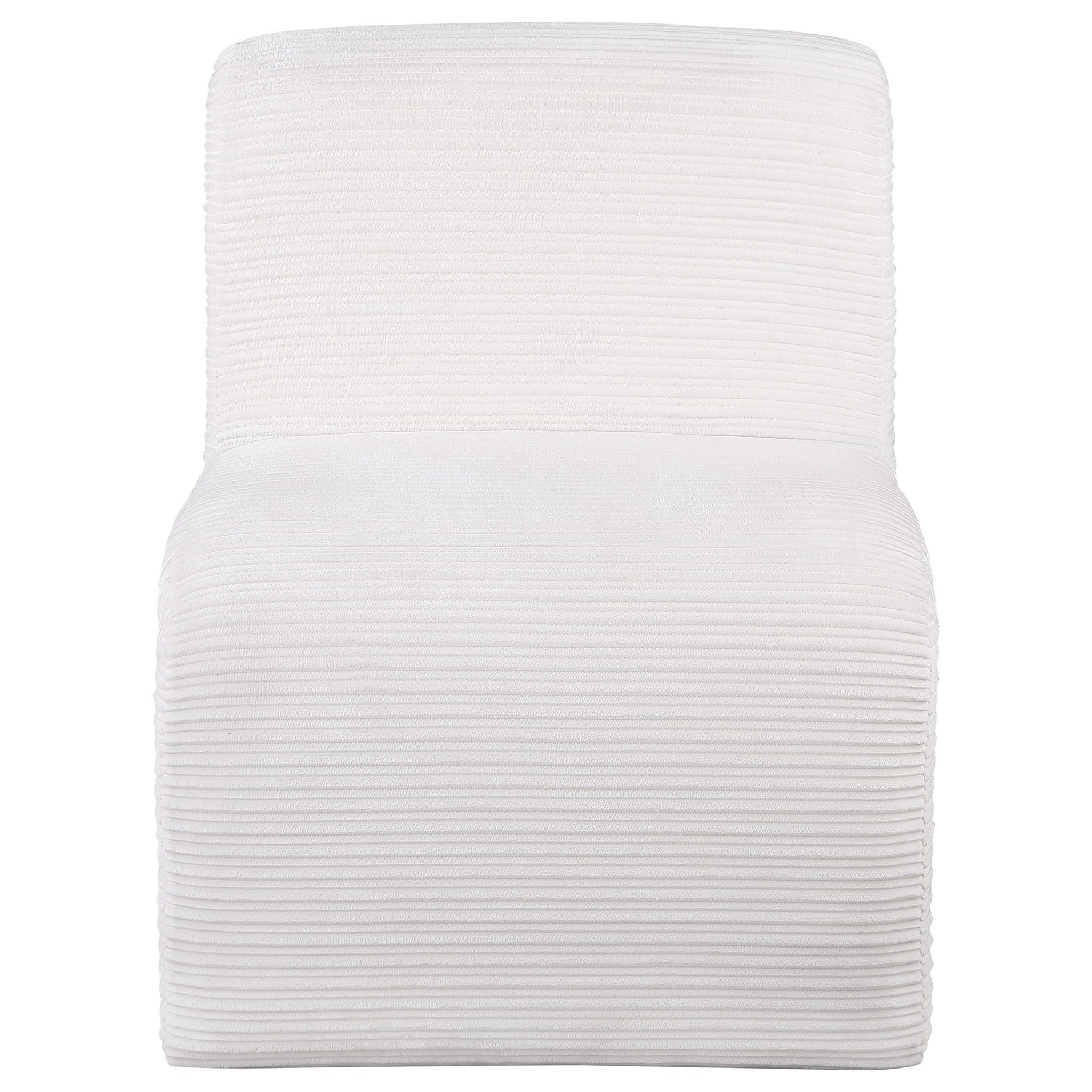 Winne - Curved Armless Accent Chair by HouseOfZazla