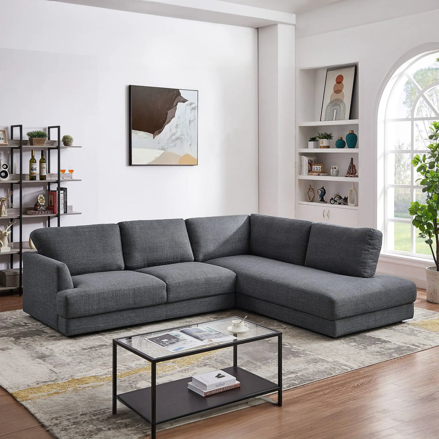 Glander - Comfortable Cozy Sectional Sofa by Unique Piece Furniture