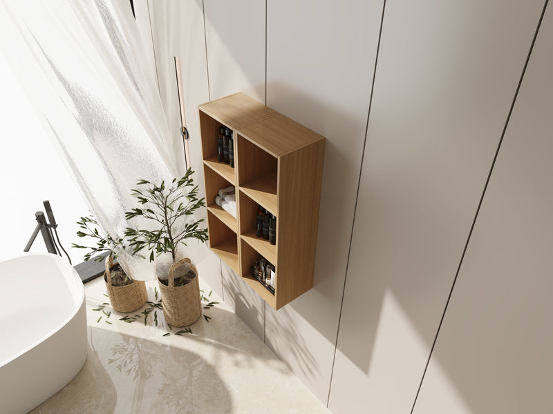 24 Inch Wall Mounted Storage Shelves Combination by HouseOfZazla