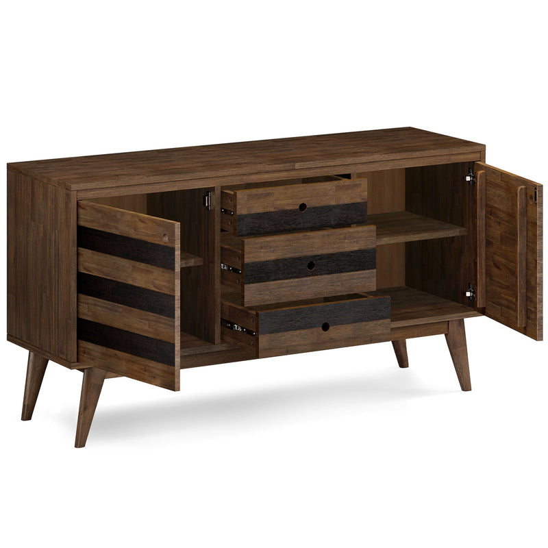 Clarkson - Sideboard Buffet - Rustic Natural Aged Brown by HouseOfZazla