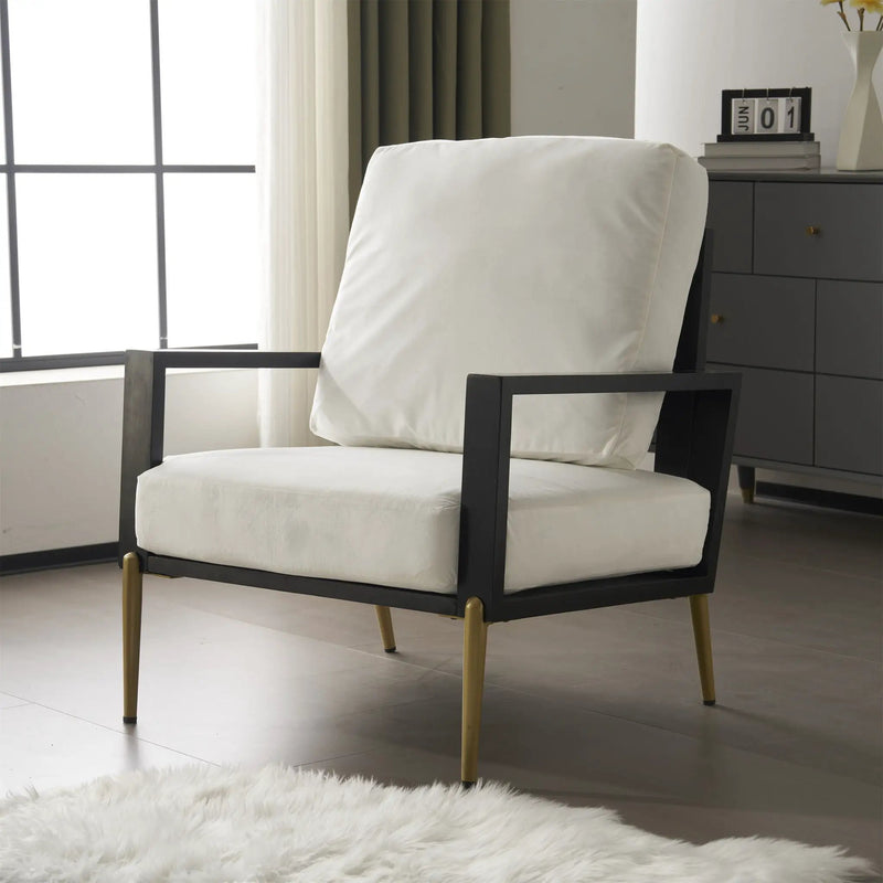 Modern Armchair With Solid Wood Frame by HouseOfZazla
