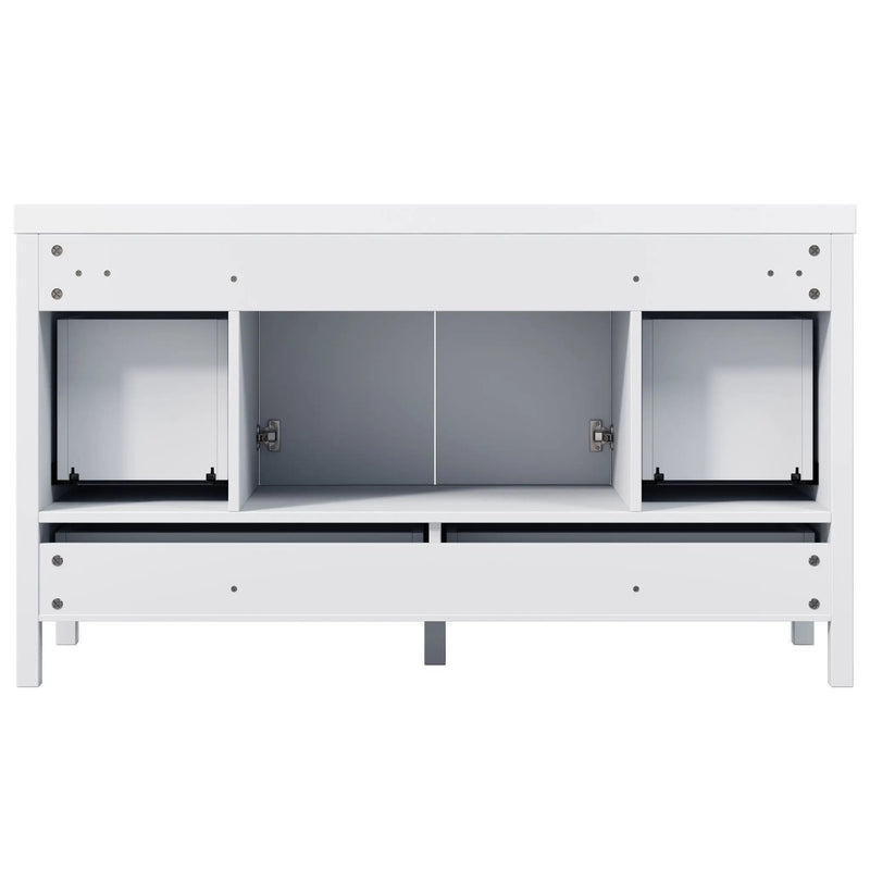Bathroom Vanity With Separate Sink, Soft Close Doors And 4 Drawers by HouseOfZazla