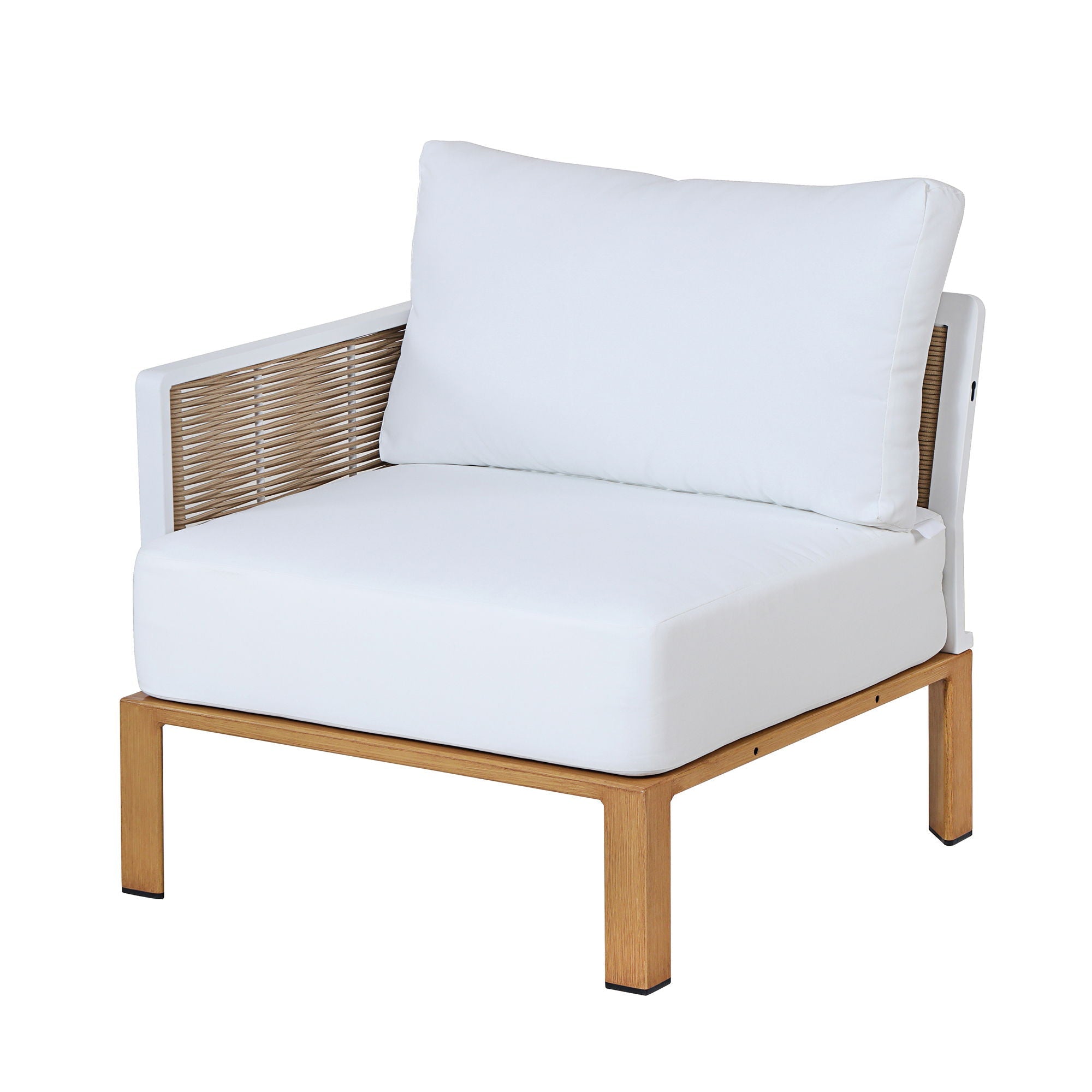 Vine - 4 Piece Outdoor Conversation Set - White by HouseOfZazla