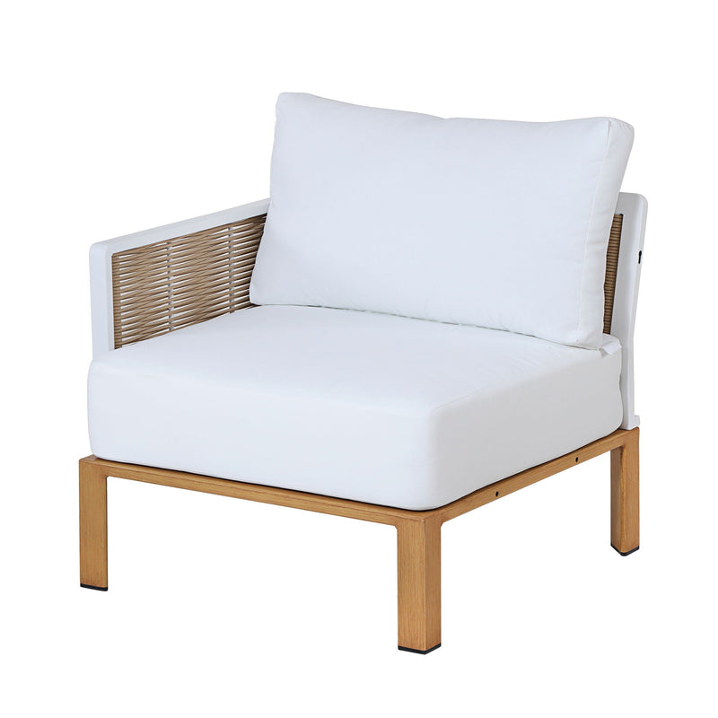 Vine - 4 Piece Outdoor Conversation Set - White by HouseOfZazla