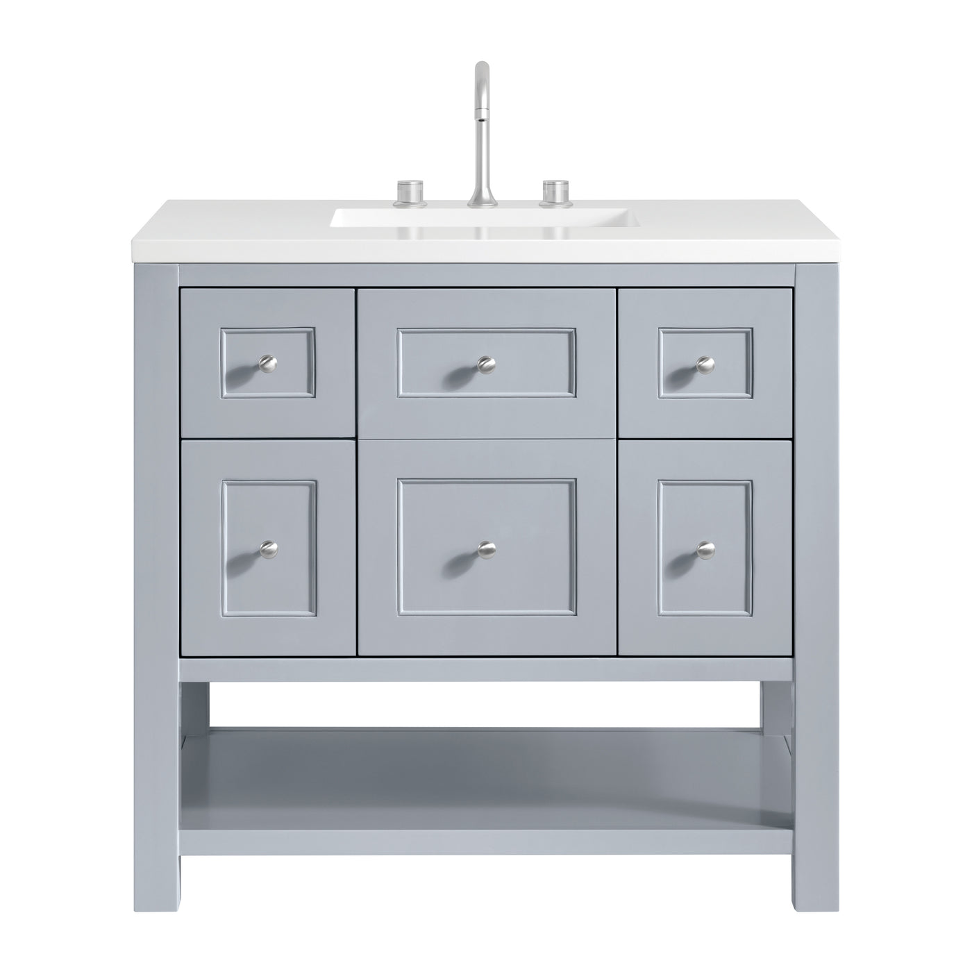 James Martin Breckenridge 36" Single Bathroom Vanity, Serenity Blue, view 28