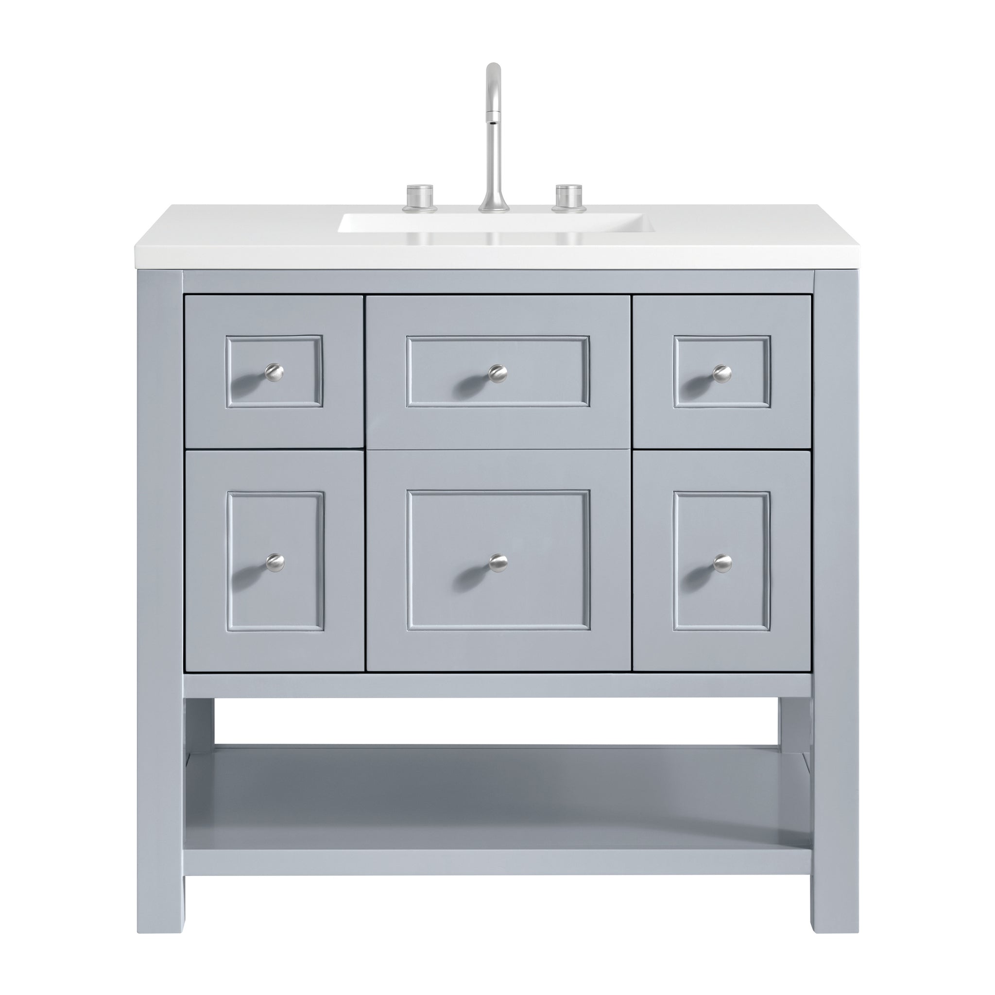 James Martin Breckenridge 36" Single Bathroom Vanity, Serenity Blue, view 28