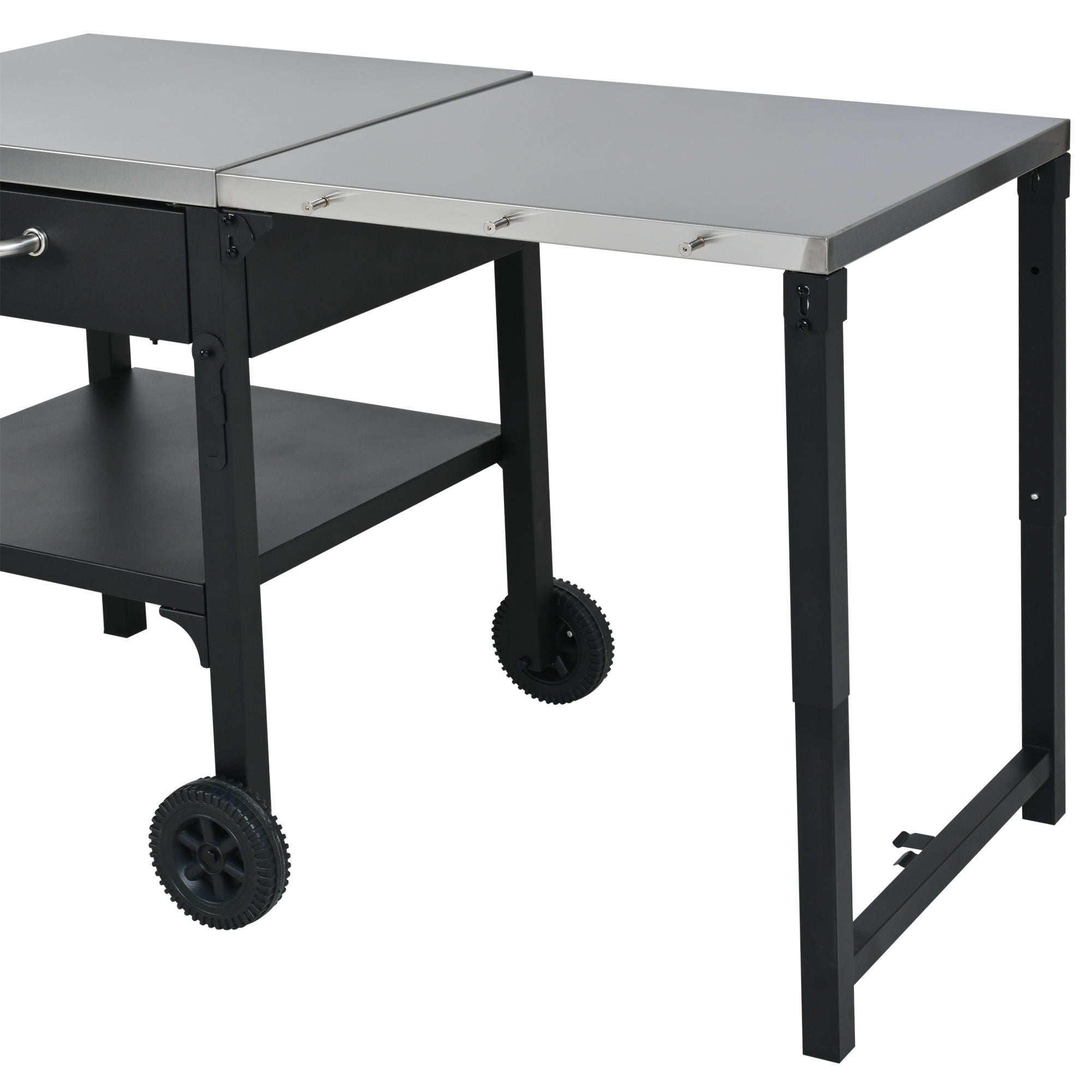 Foldable Outdoor Kitchen Cart With Storage For Patio by HouseOfZazla