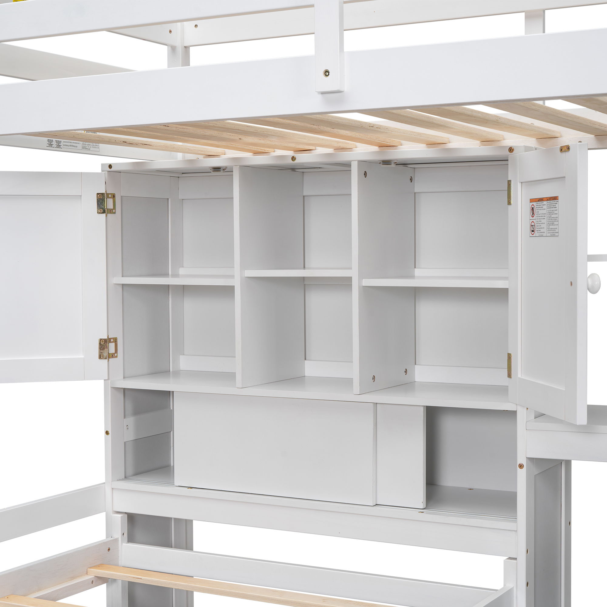 Loft Bed With Built In Desk And Staircase