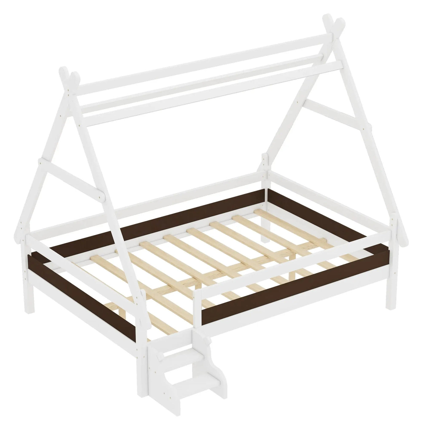 Full House Platform Bed with Stairs by HouseOfZazla