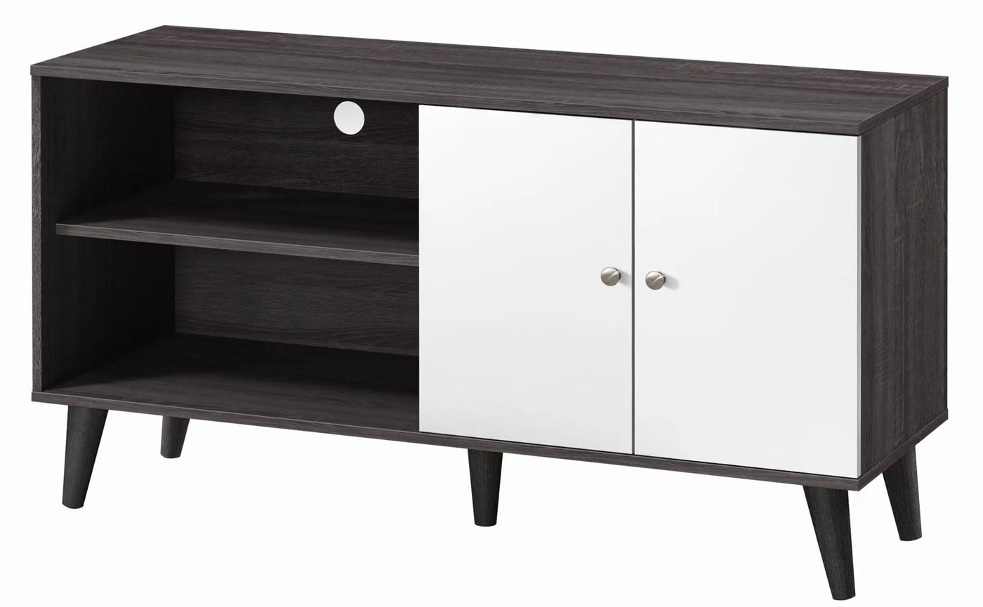 Amidon - TV Stand, With 2 Storage Shelves And 1 Cabinet by Unique Piece Furniture