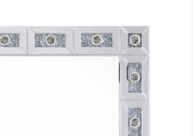 Noralie Mirrored & Faux Diamonds Accent Mirror by HouseOfZazla