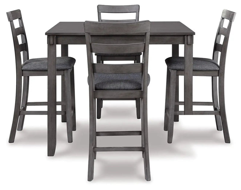 Bridson - Square Counter TBL Set (Set of 5) - Gray by Unique Piece Furniture