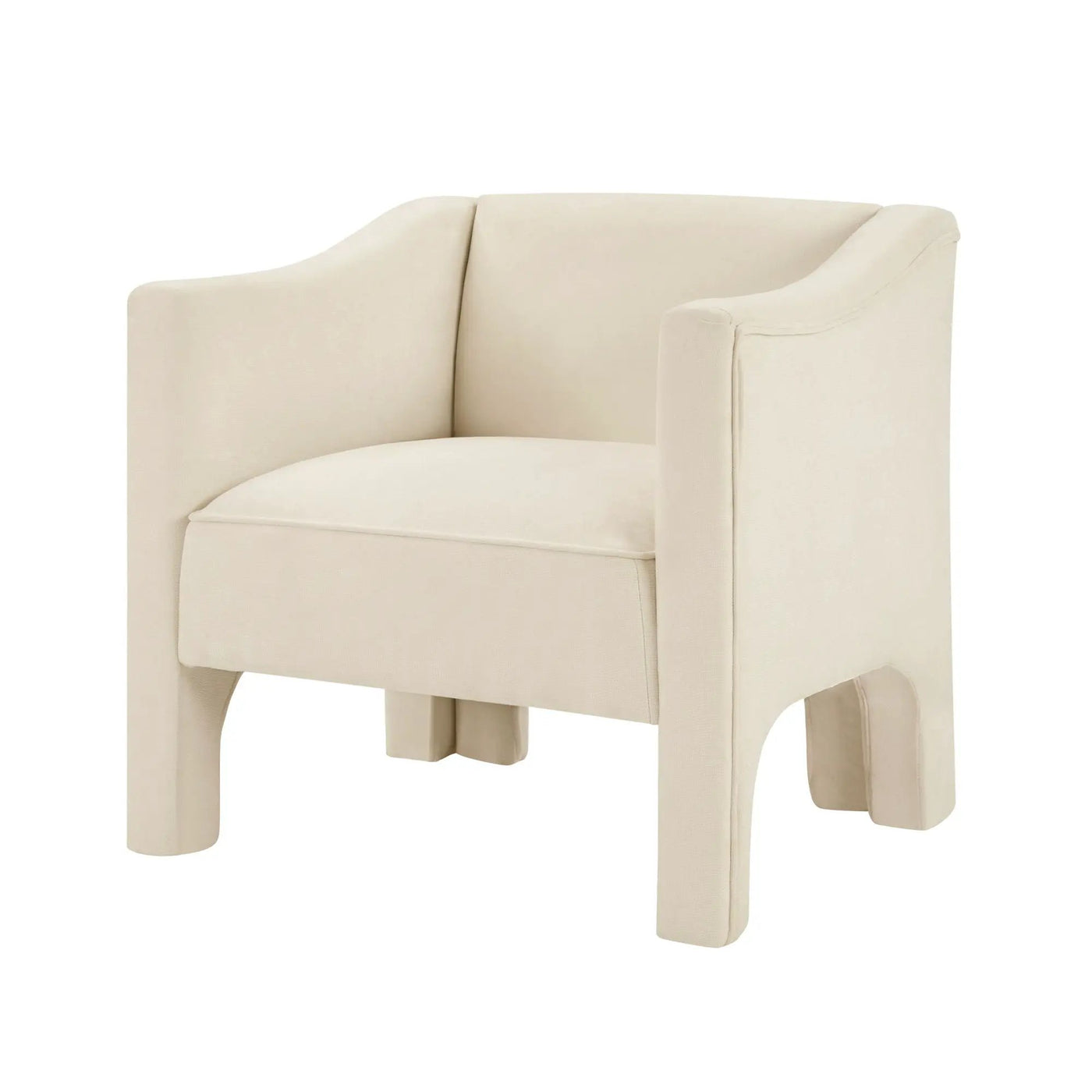 Barrel Accent Chair With Enclosed Arms by Unique Piece Furniture