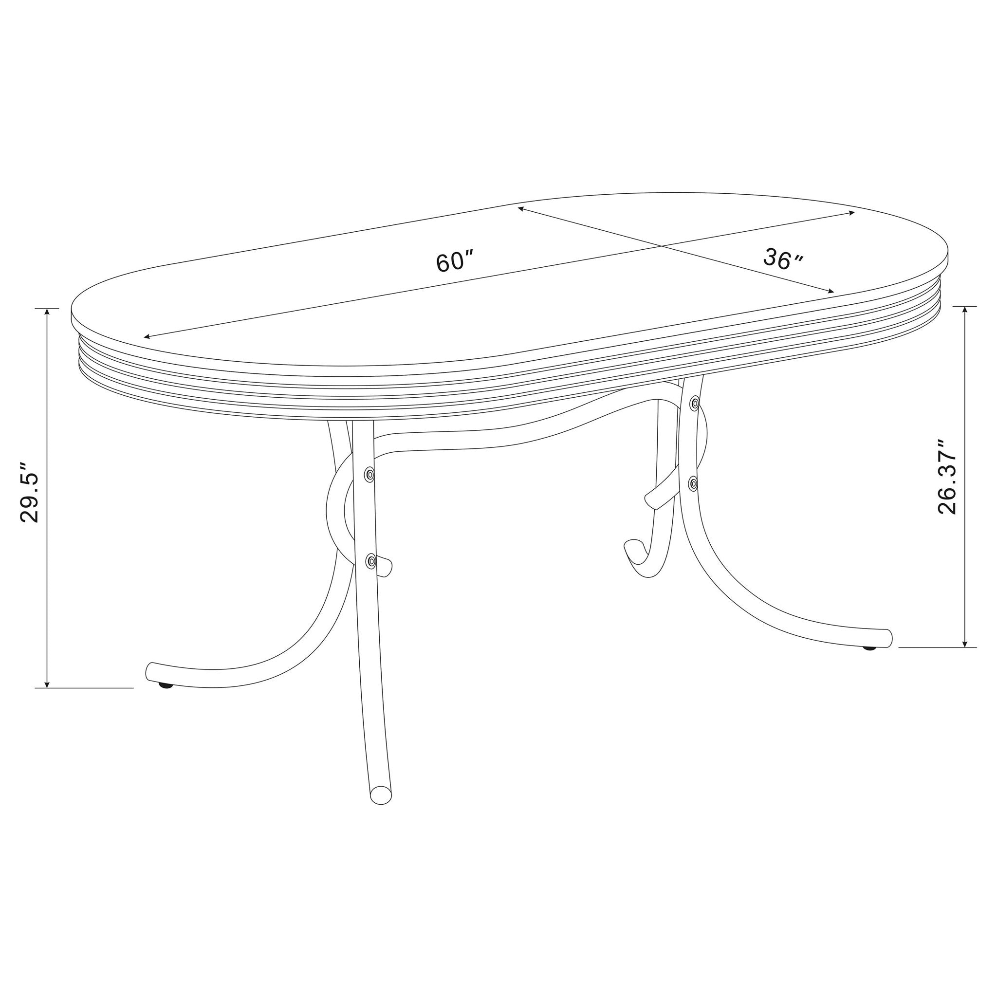 Midge - Oval Dining Table Set by HouseOfZazla