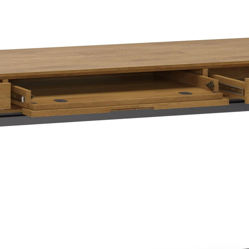 Banting - Mid Century Wide Desk, Handcrafted by Unique Piece Furniture