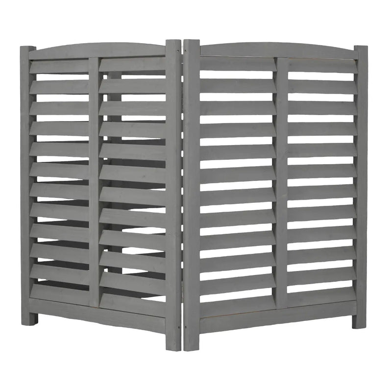 3 Panel Outdoor Wooden Air Conditioner Fence by HouseOfZazla