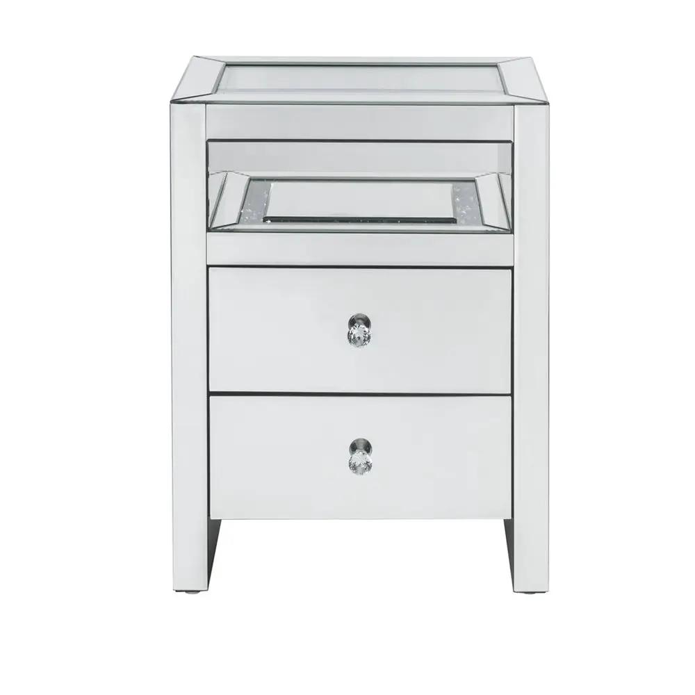 Dominic - Accent Table With LED - Mirrored by Unique Piece Furniture