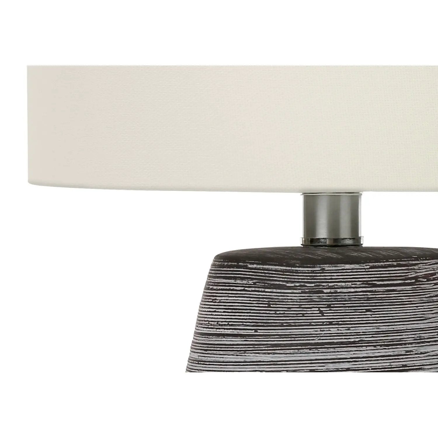 Lighting, Table Lamp, Ceramic, Contemporary - Gray / Cream by Unique Piece Furniture