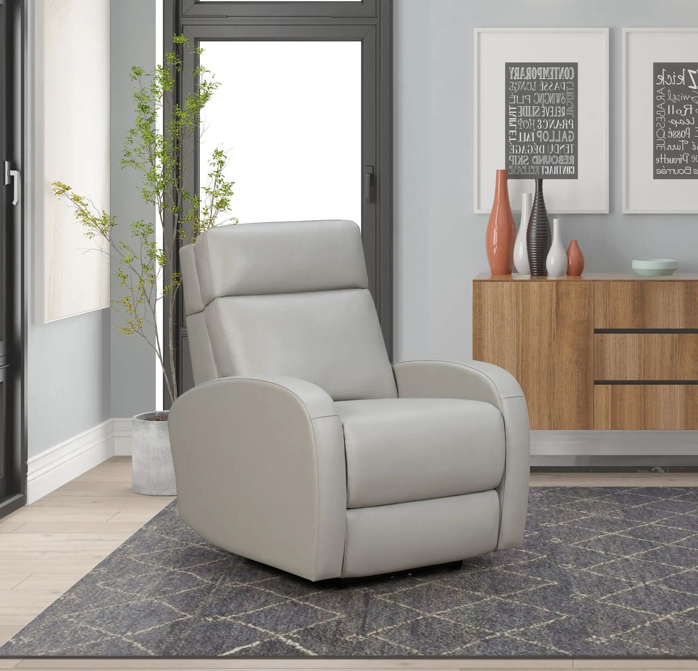 Levi - Power Recliner With Power Recline And Power Forward Adjustable Headrest by Unique Piece Furniture