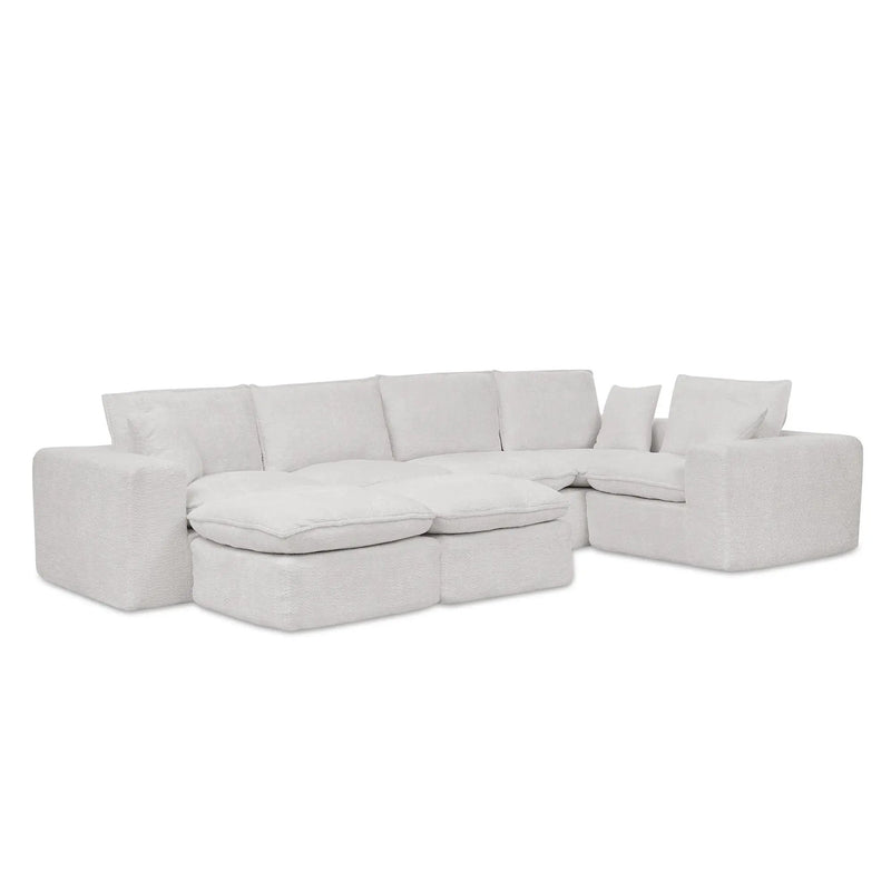 Sectional Sofa With Moveable Ottoman by Unique Piece Furniture