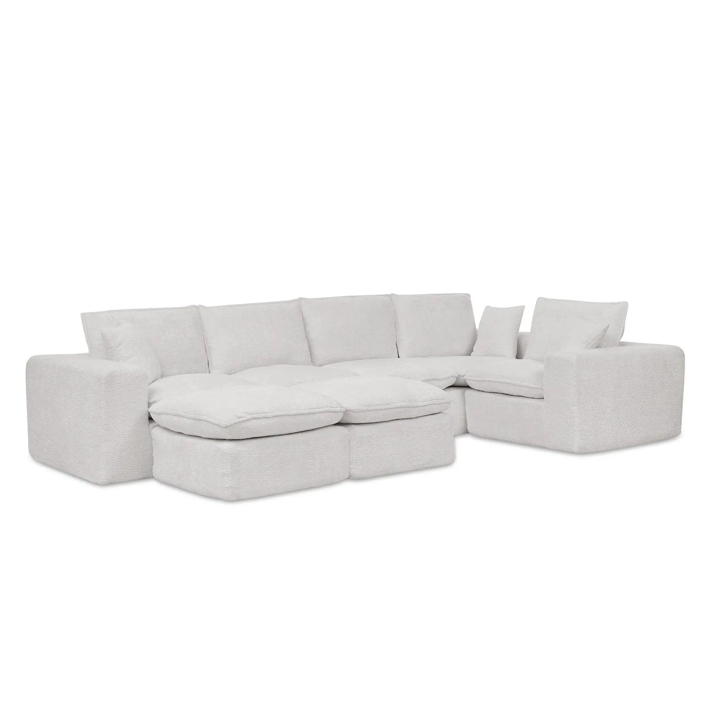 Sectional Sofa With Moveable Ottoman by Unique Piece Furniture