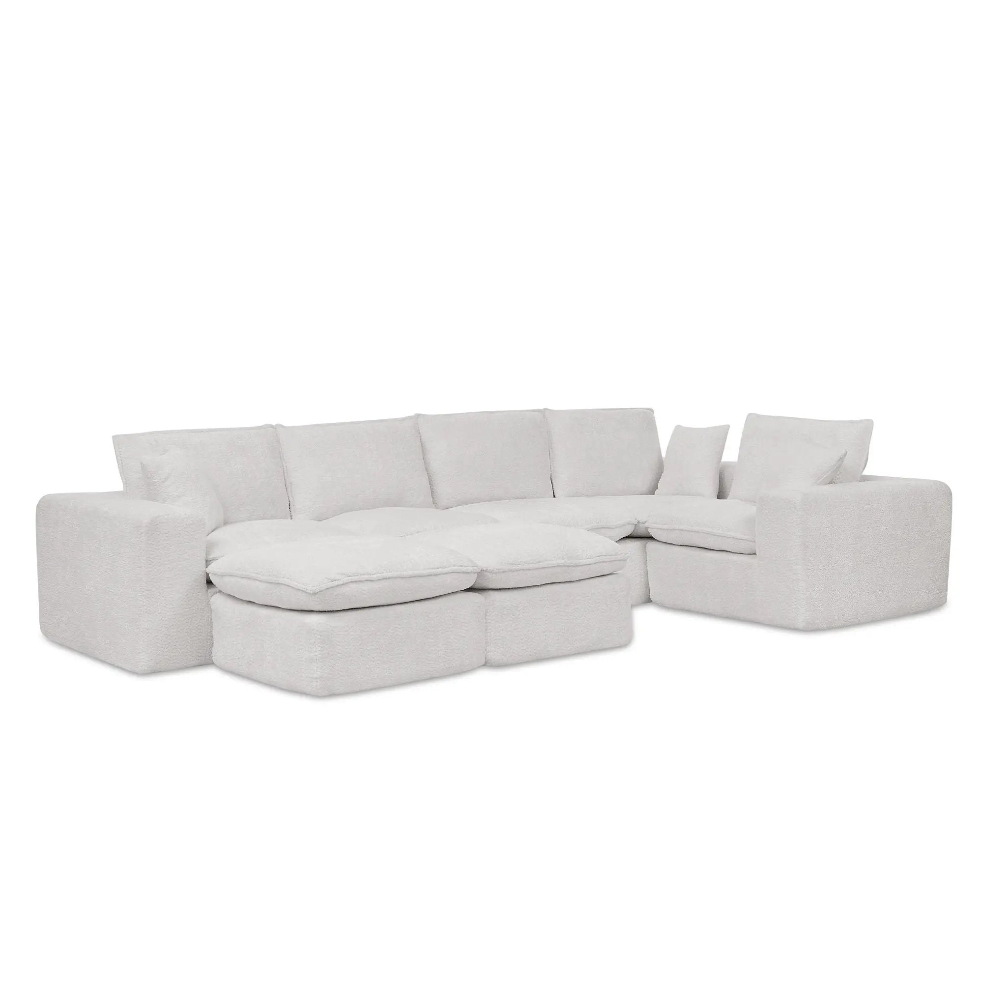 Sectional Sofa With Moveable Ottoman by Unique Piece Furniture