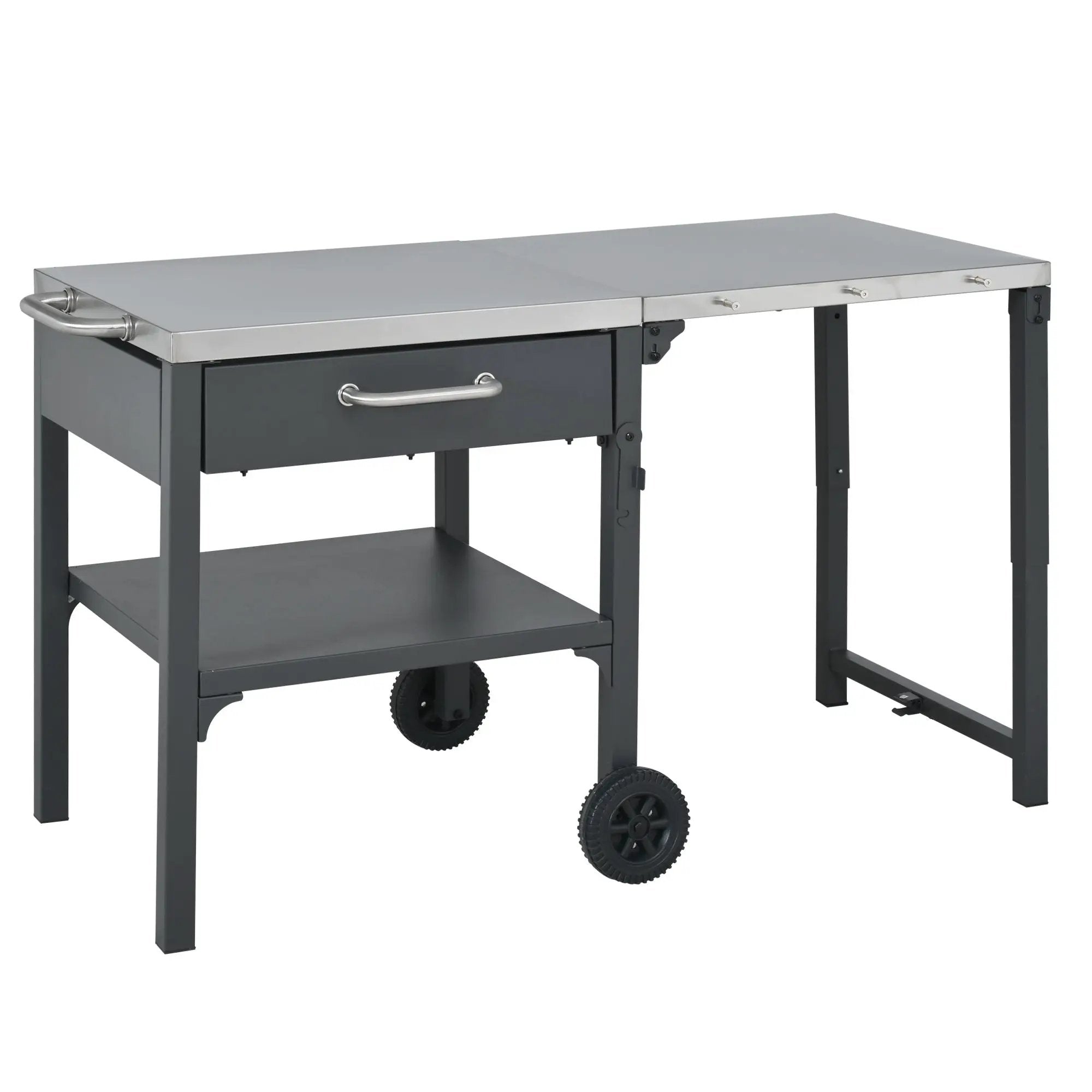Foldable Outdoor Kitchen Cart With Storage For Patio by HouseOfZazla