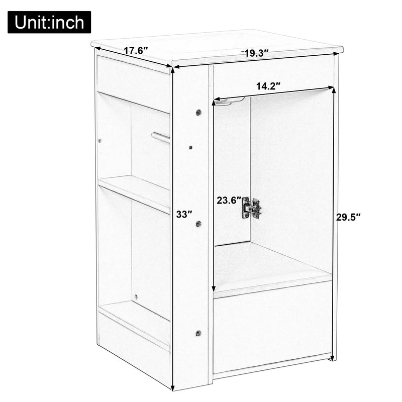 20" Freestanding Bathroom Vanity with Ceramic Sink by HouseOfZazla