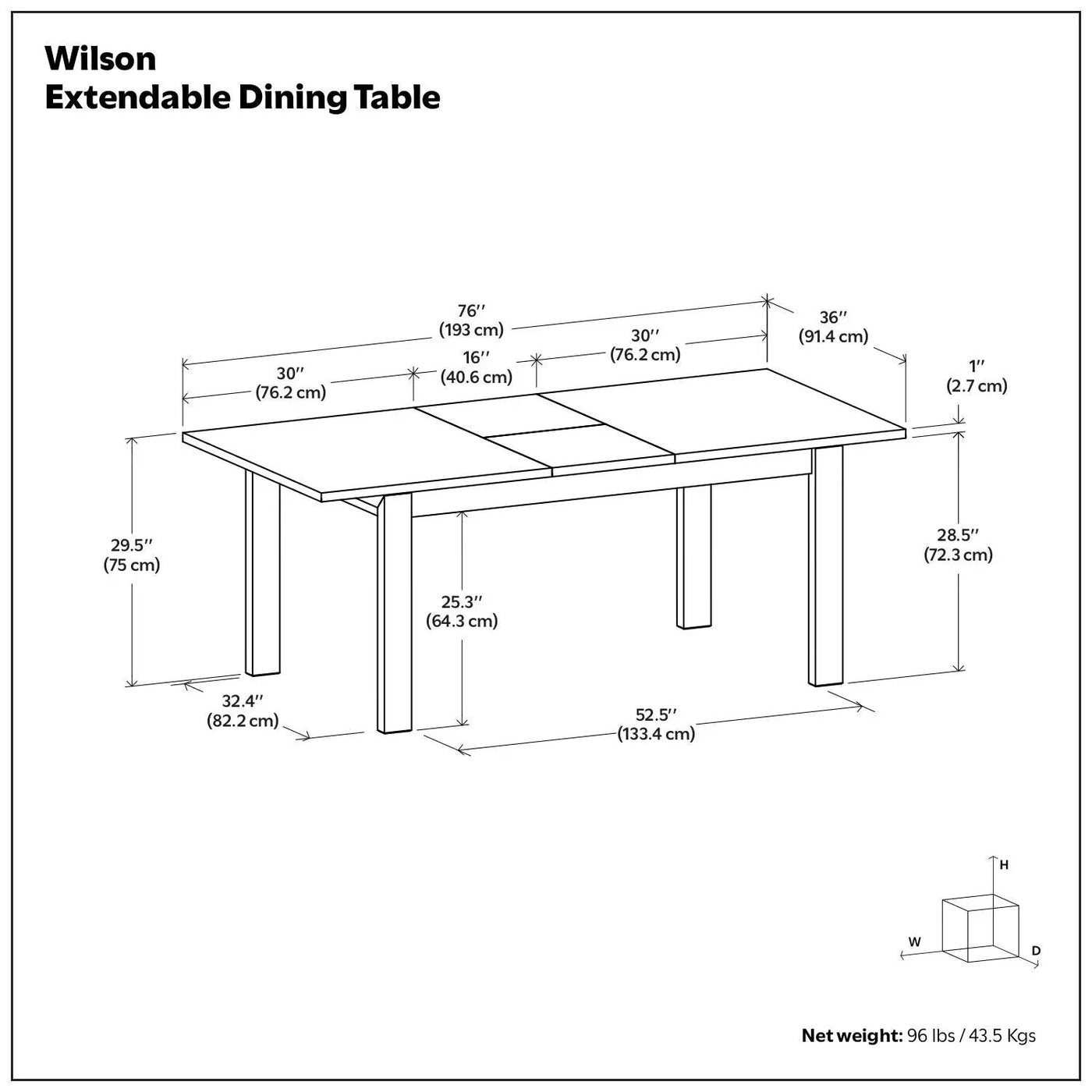 Wilson - Handcrafted Dining Table by Unique Piece Furniture