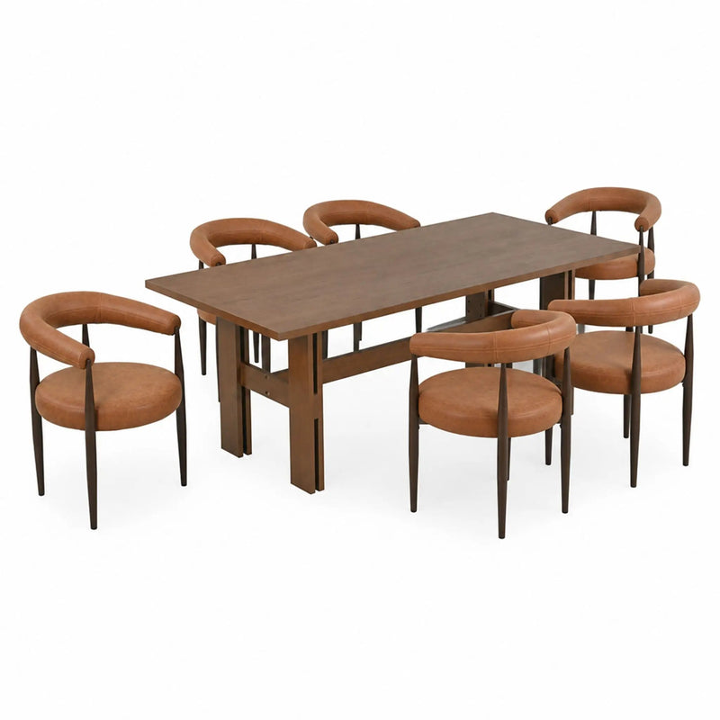 7-Piece Dining Table Set, 71" by HouseOfZazla