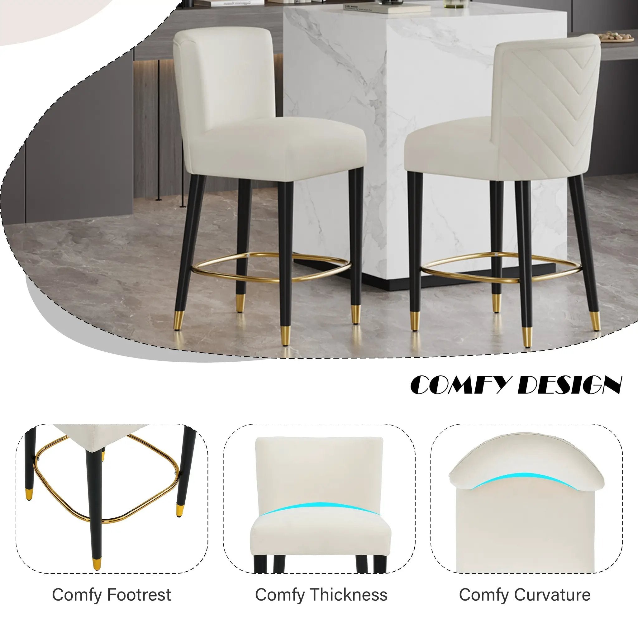 27-Inch Modern Counter Stool by HouseOfZazla