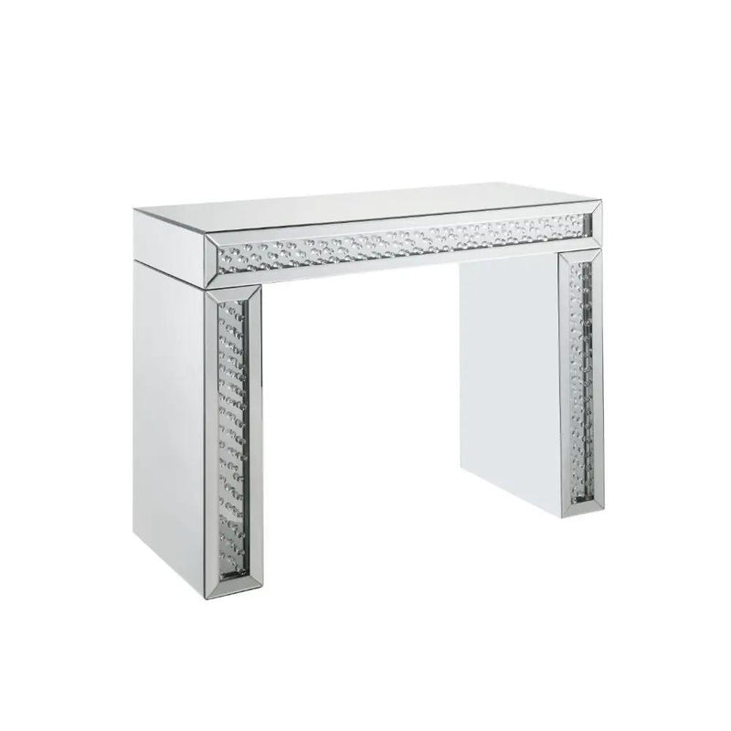 Nysa - 31" Vanity Desk - Mirrored & Faux Crystals by Unique Piece Furniture