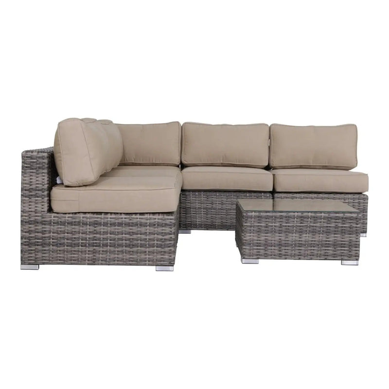 Seating Set With Cushions Handcrafted Wicker Design by Unique Piece Furniture