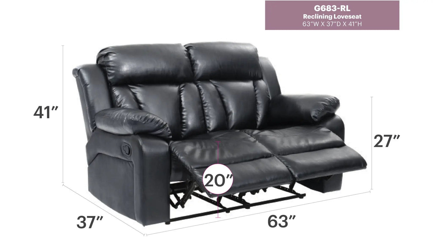 Daria - Cozy Padded Love Seat For Relaxation by Unique Piece Furniture