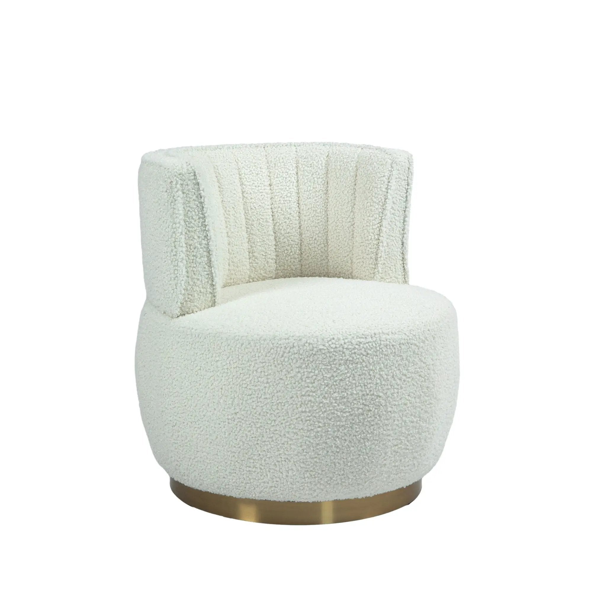 360 Degree Swivel Cuddle Barrel Accent Sofa Chair by Unique Piece Furniture