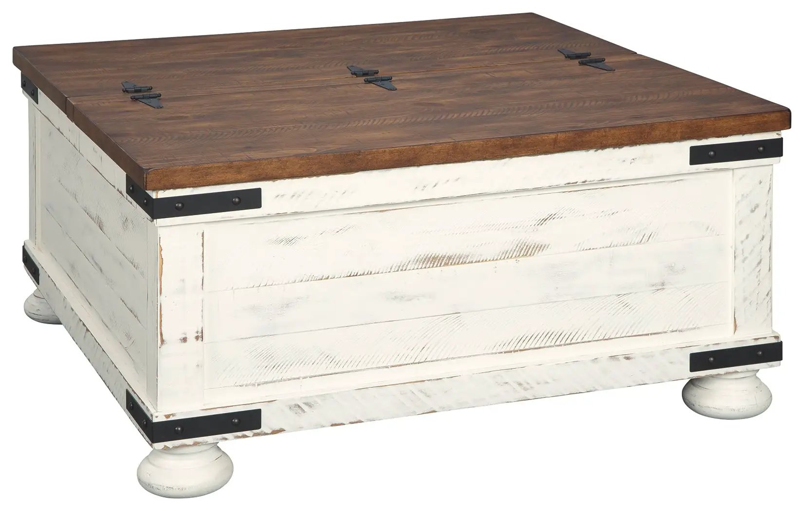 Wystfield - Cocktail Table with Storage - White / Brown by Unique Piece Furniture