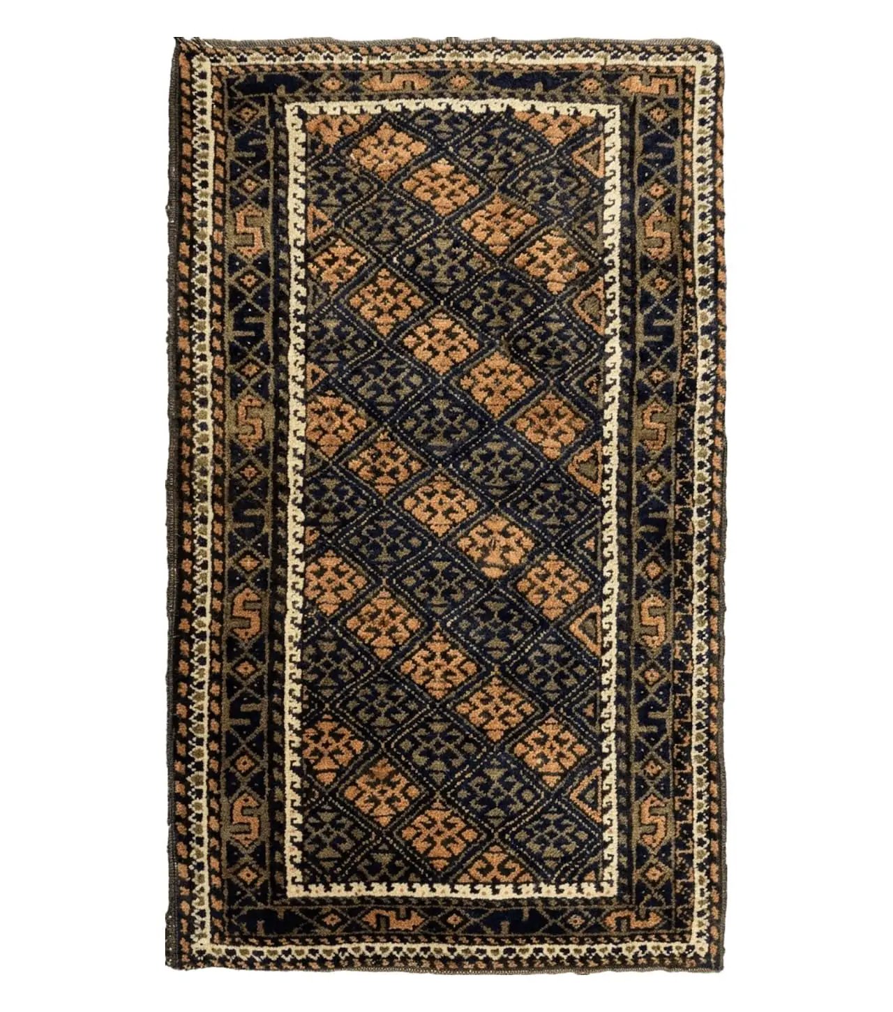 2' X 3' Antique Handmade Pakistani Bokhara Turkoman Balouchi Wool Rug Mat Nice by Jewel Rugs