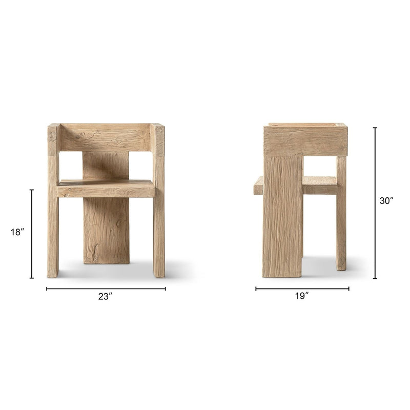 Avenel - Sculptural Block Accent Chair by HouseOfZazla