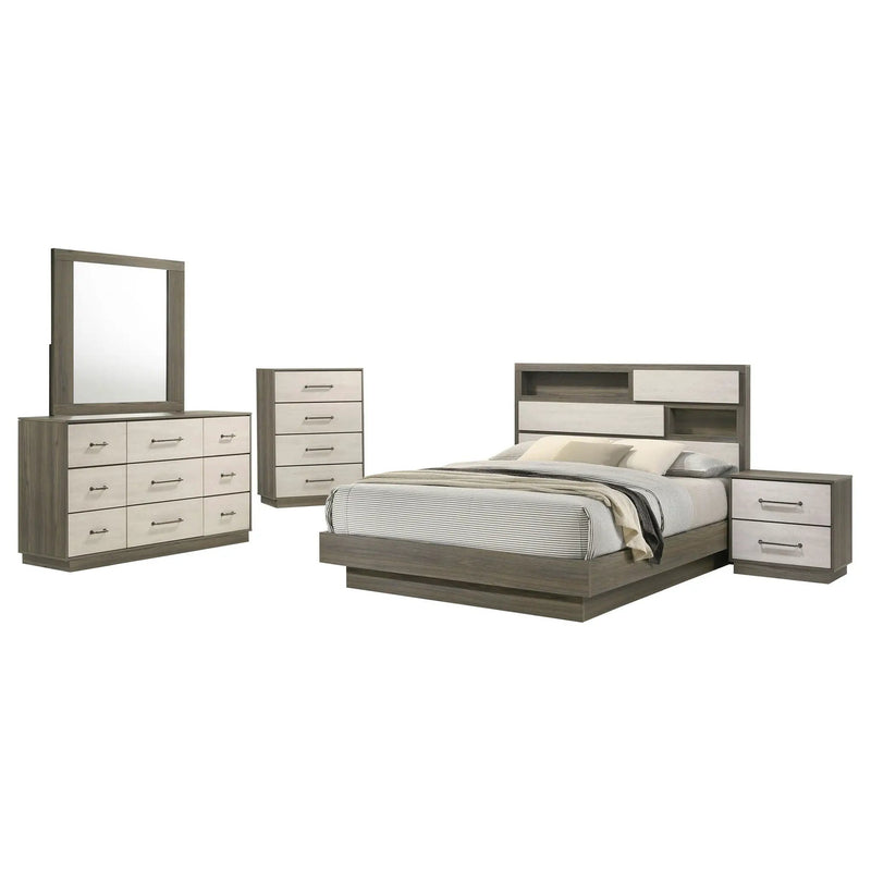 Fenwick 5-piece California King Bedroom Set Grey Oak by Unique Piece Furniture