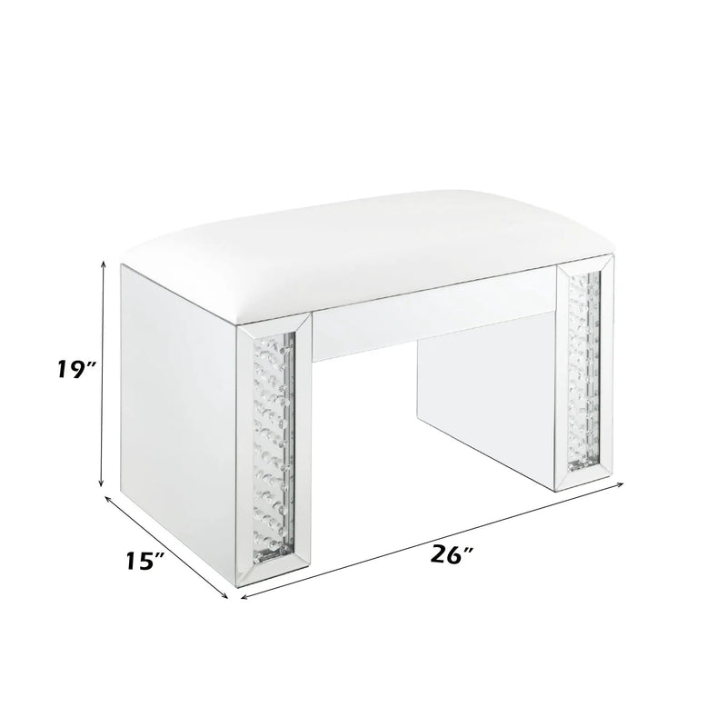Nysa Rectangular Armless Stool by HouseOfZazla