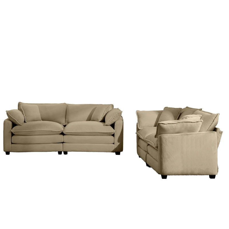 Elegant Oversized Sectional Sofa Set With Deep Seats And Flexible Layout by Unique Piece Furniture